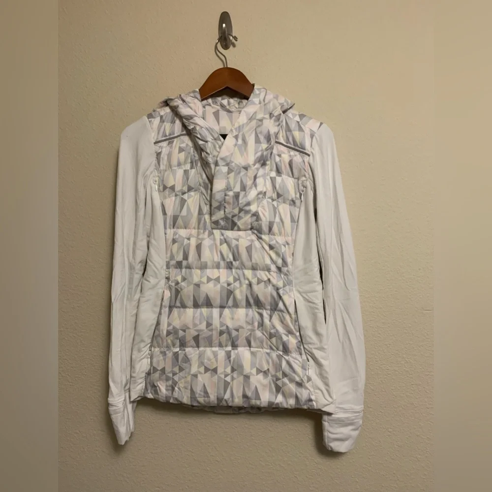 Lululemon Fluff Off Pullover Stained Glass Love White Neutral Blush - Picture 8 of 10